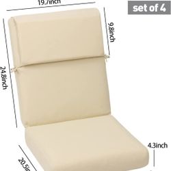 Patio High Chair Cushions 20.5x20.5 