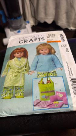 Doll pattern for just 1.00.  Never. Use