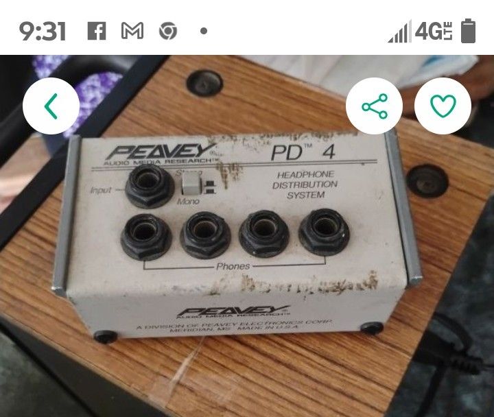 Vintage Peavey Audio Media Headphone Distribution System