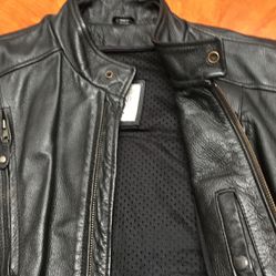 Harley Davidson riding vest zipper pockets zipper front