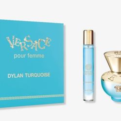 VERCACE.         Dylan turquoise BOX SET