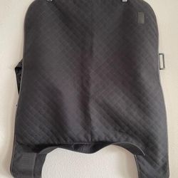 Vintage COACH Black Quilted Leather Trimmed Dog Rain Coat Jacket 