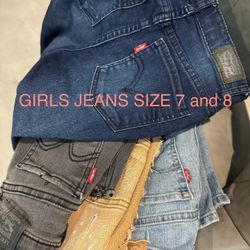 Girls Jeans All Sizes 7 And 8 