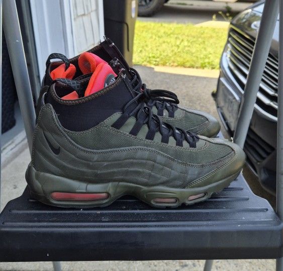 Nike Air Max 95 Sneaker Boot Dark Navy Green