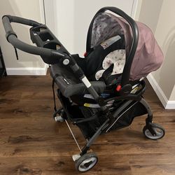 Graco car seat with push cart