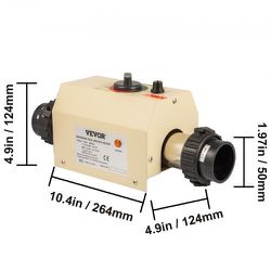 Electric Water Heater Thermostat 3kw 220v Swimming Pool & Bath Spa Hot Tub