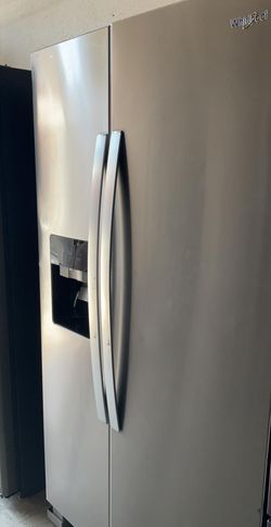 Whirlpool Side-by-Side Stainless Steel Refrigerator Fridge
