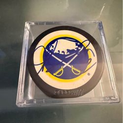 Buffalo Sabres Matthew Barnaby Signed Hockey Puck 