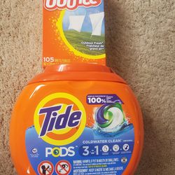 Tide Pods And Bounce Dryer Sheets 