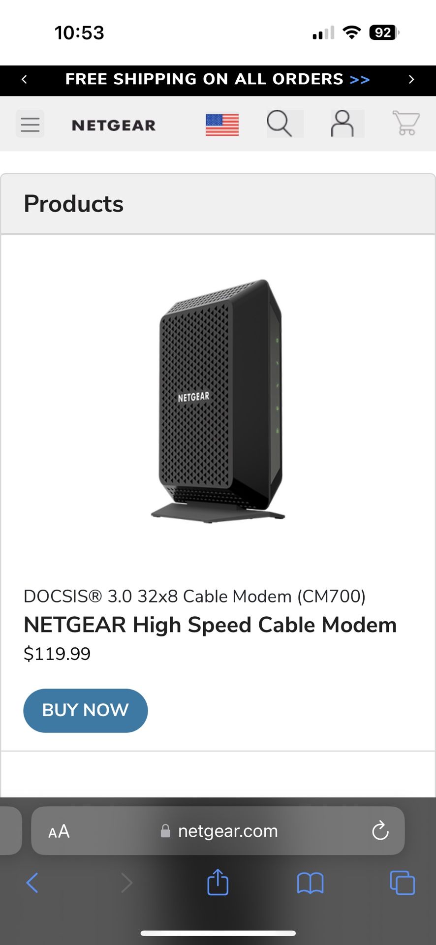 NETGEAR Internet Modem Works W/ Spectrum!