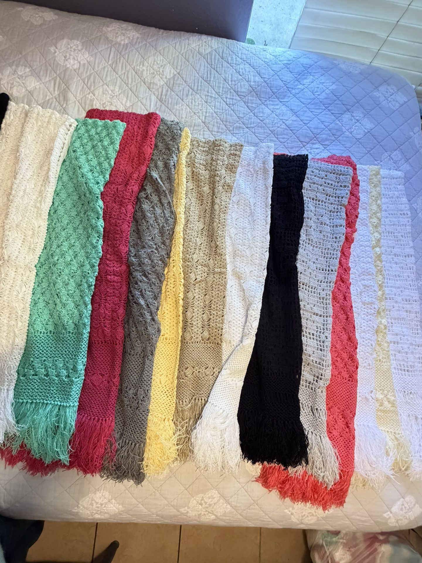 Hand knit Shawls , Handmade $65 each