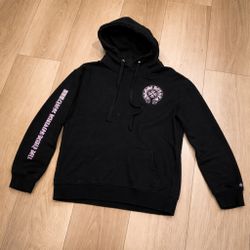 Chrome Hearts Hoodie (Large) Black/Pink