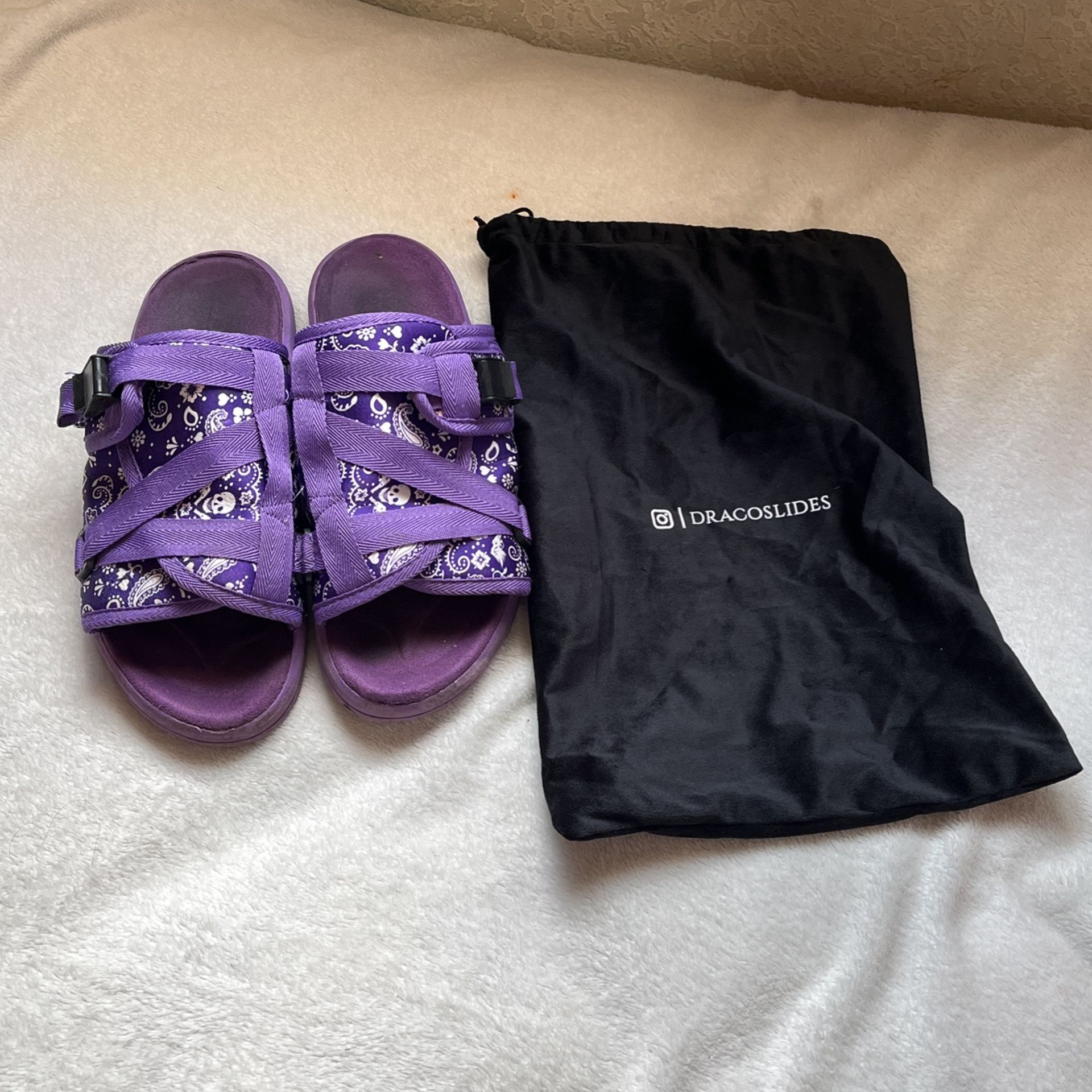 draco slides purple bandana🔥🔥💜💜