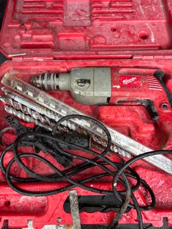 Milwaukee Heavy-Duty corded Hammer Drill with Bits