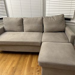 Reversible Sofa chaise With Ottoman