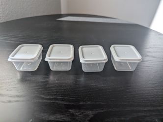 4 Sauce Containers