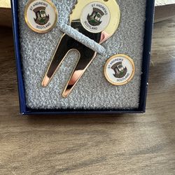 St. Andrew’s Old Course Metal Golf Ball Markers And Divot Tool