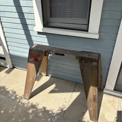 Wood Sawhorse Tables Burro Brand