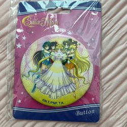 Sailor Moon Scouts Button Pin 