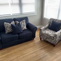 Loveseat &  chair