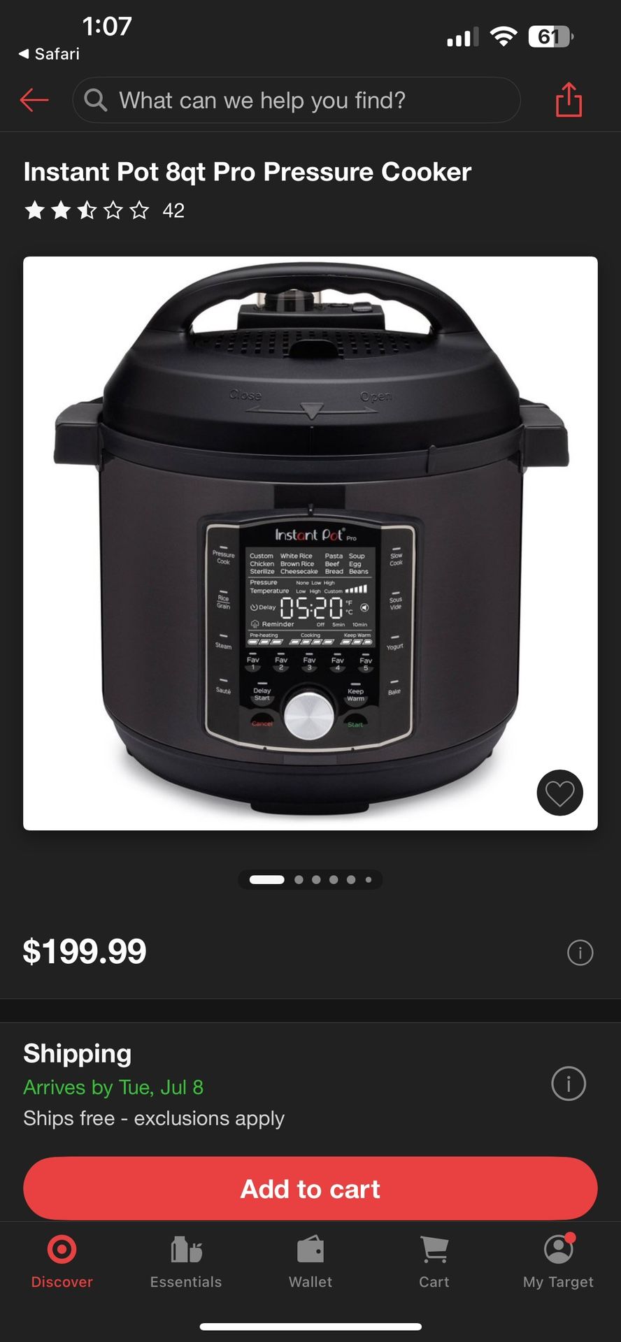Instant Pot Pressure Cooker