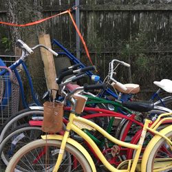 All original vintage bicycles