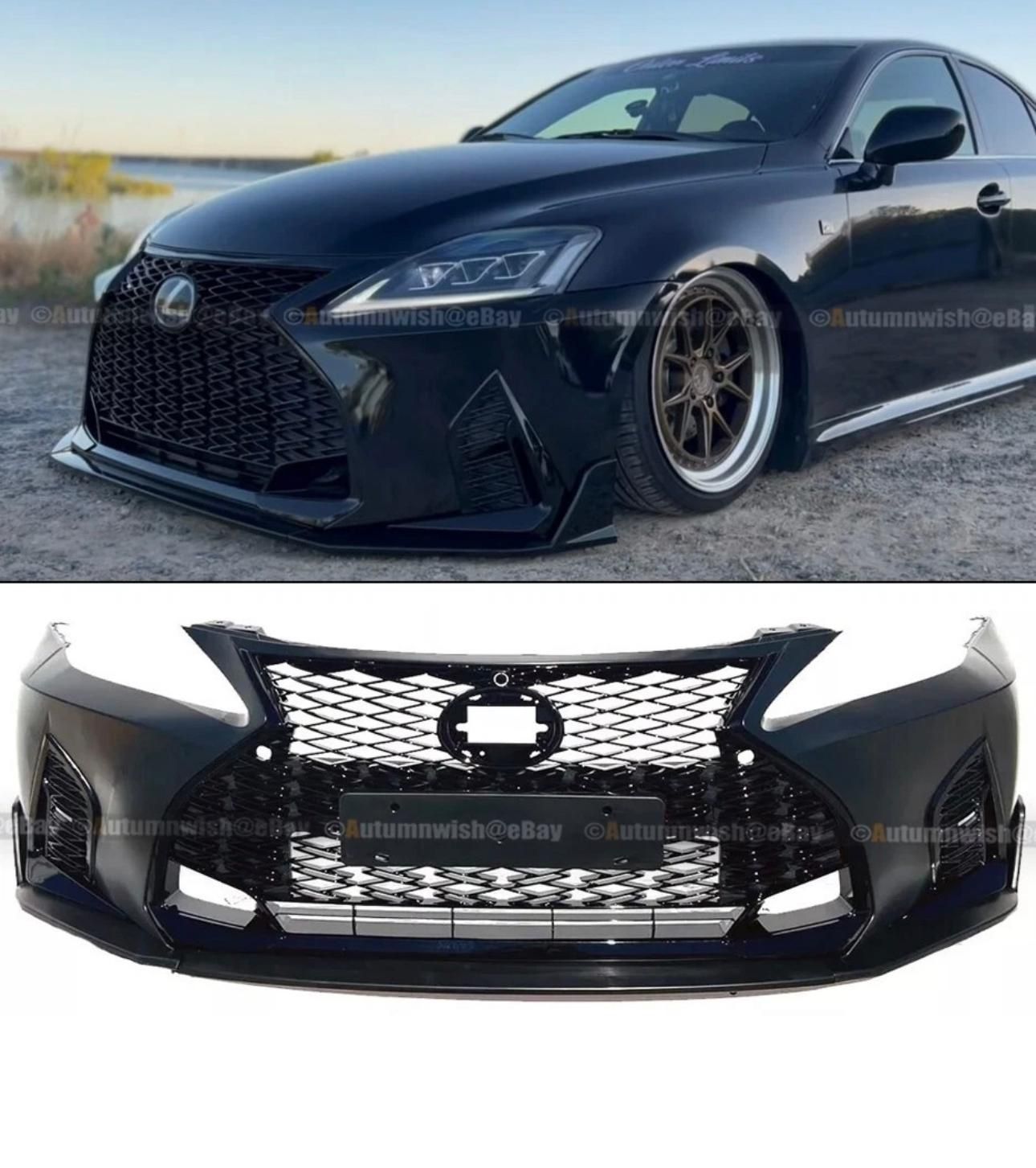 For 06-13 Lexus IS250 IS350 Conversion to 21+ F-Sport Front Bumper Kit