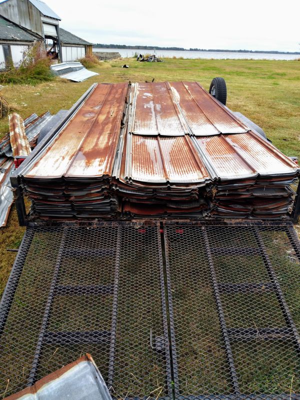 Reclaimed Metal Roofing Barn Tin Beautiful Rustic Weathered Patina for