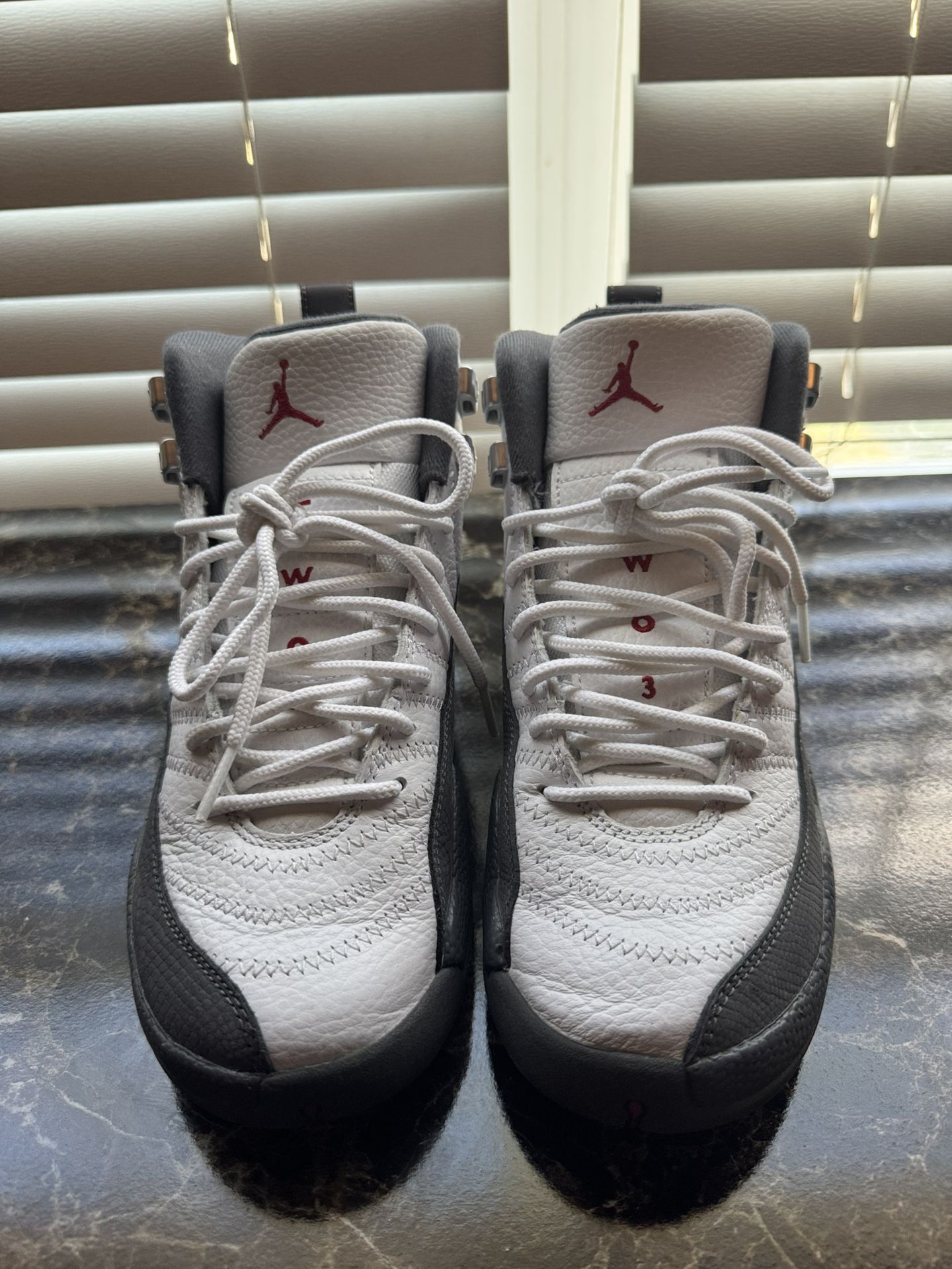Jordan 12 Retro White Dark Grey (GS)