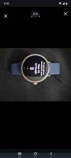 Misfit Vapor 2 Smartwatch with Blue Leather Band