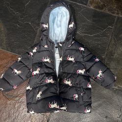 Old Navy Unicorn Puffer Jacket