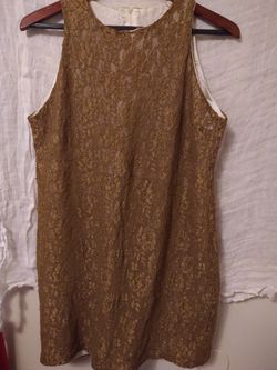 Dress Holly Sharp Gold Tone/Lace