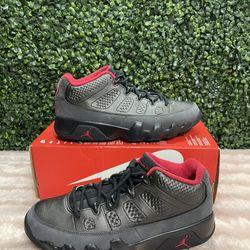 Men's Size 6.5, 7.5, 8, 8.5, 9, 9,5 10 And 10.5 Nike Air Jordan 9 Retro Low Golf 'Charcoal Black/Red' FJ5934-002