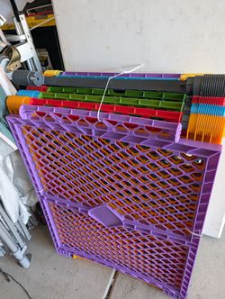 7 Panel Colorful  Baby Or Dog Gate