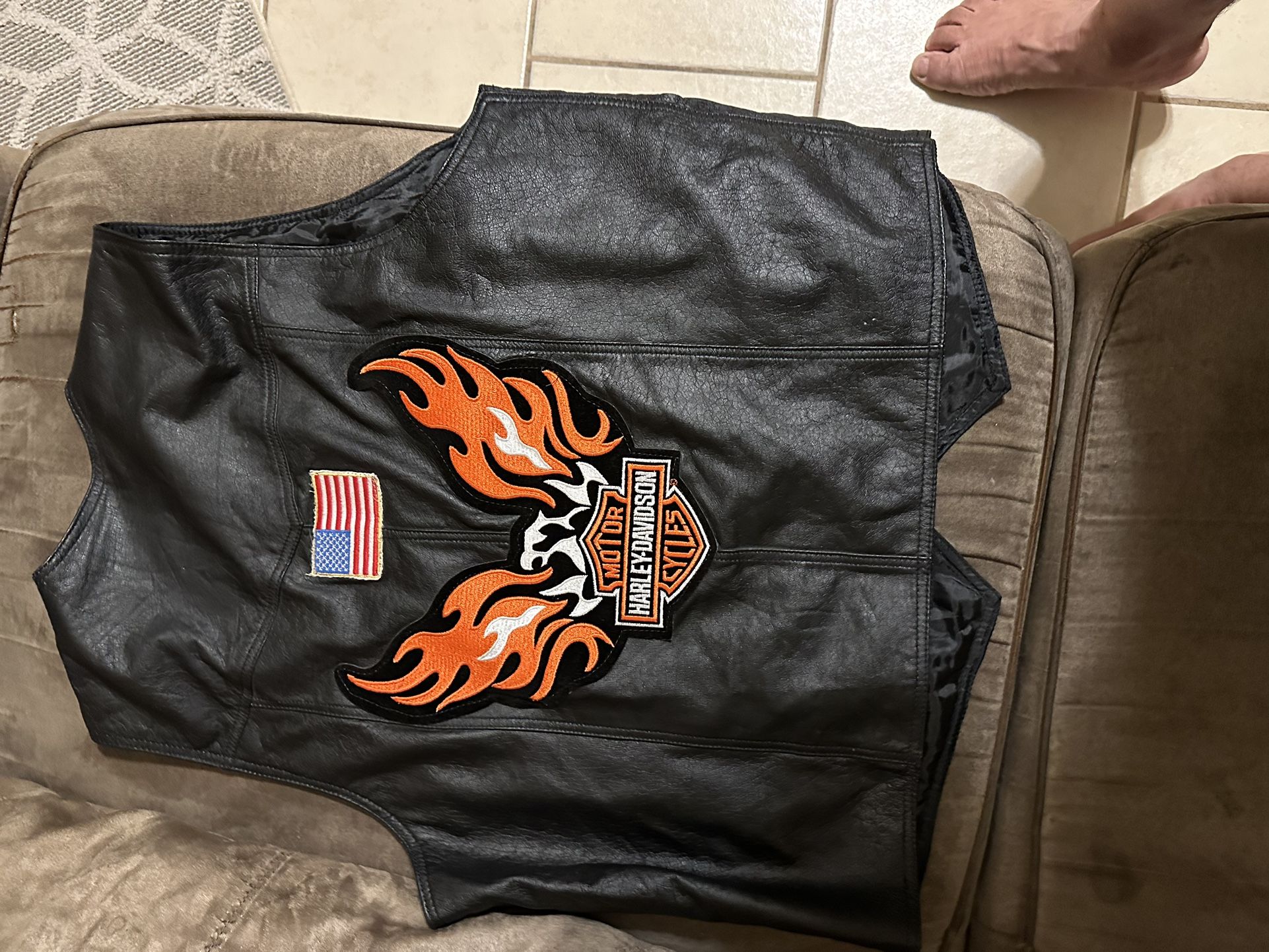 Harley Davidson Leather Vest 