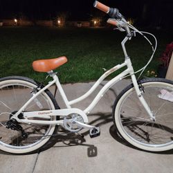 Retrospec Chatham Plus, Step Through 7 Speed, Color: Egg Shell