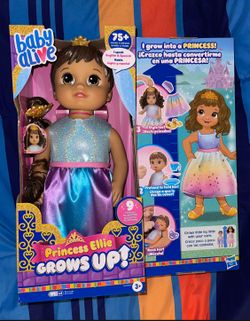 Baby Alive Doll Princess Ellie Grows Up!