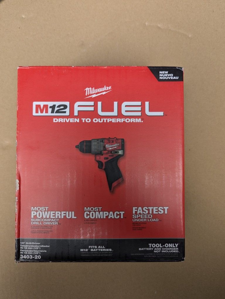 Milwaukee M12 FUEL 1/2" Drill/Driver - 3403-20