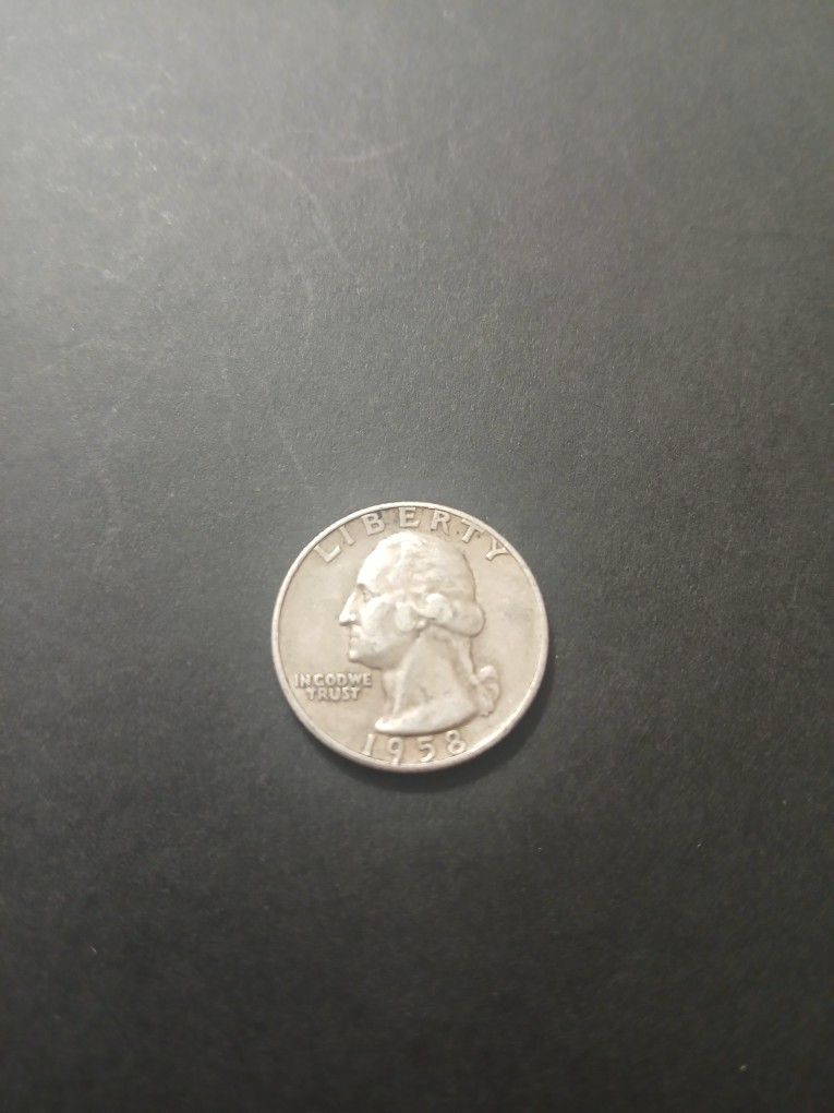 1958 D SILVER QUARTER