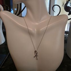 10K WG DIA PEDANT, 18 INCH