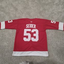 MOE SEIDER -DETROIT RED WINGS( LARGE)...( JERSEY)