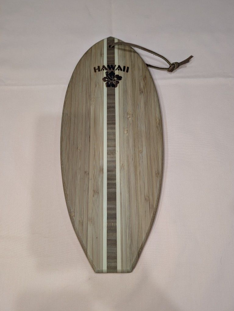 Totally Bamboo Lil Surfer Surfboard Shaped Bamboo Serving and Cutting Board