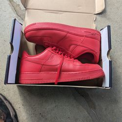 Air Force Ones Lows All Red