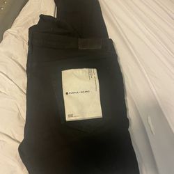 purple jeans all black size 38