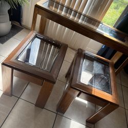 3 Piece Console/ Sofa Table & End Table Set