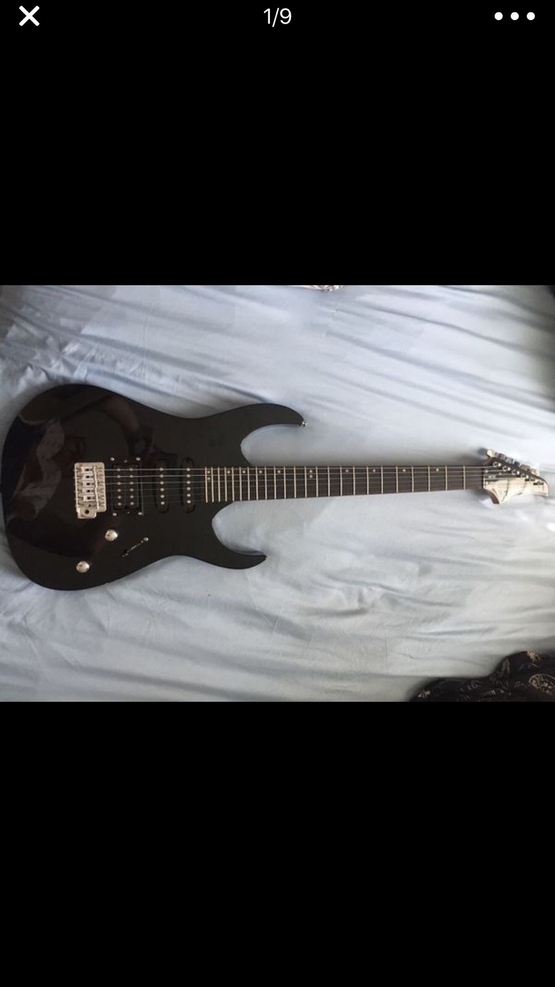 Black Washburn Rockstar Series WR120 Electric Guitar