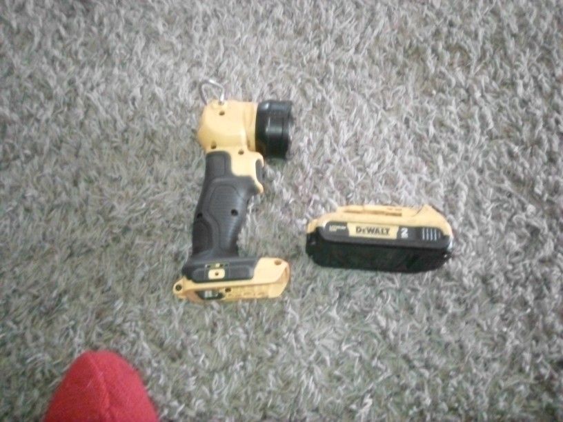 20v Dewalt Flashlight And Battery No Charger 