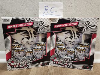 (2) Pokemon TCG Scarlet & Violet 10.5 White Flare Binder Box