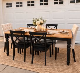 Dining table with 6 chairs