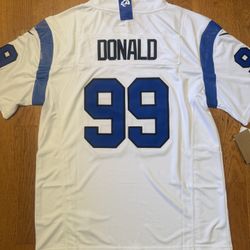 Donald Rams White Fearsome Men Jersey